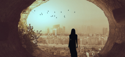 Blick auf die Altstadt von Dubai