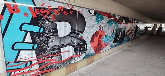 Fußgängertunnel am Bahnhof Brieselang 