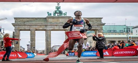 Sebastian Sawe beim GENERALI Berlin Halbmarathon