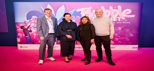 v.l. Marlon Müller, Viviane Kube, SCE Edna Godpy, Dieter Semmelmann