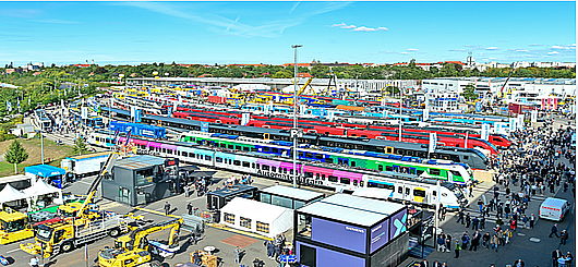  Außengelände war mit 113 Fahrzeugen eines der Highlights der InnoTrans 2026